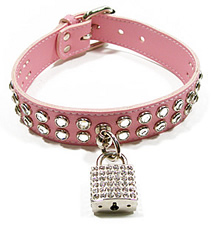 Preview of the Double Rhinestone Padlock Choker.